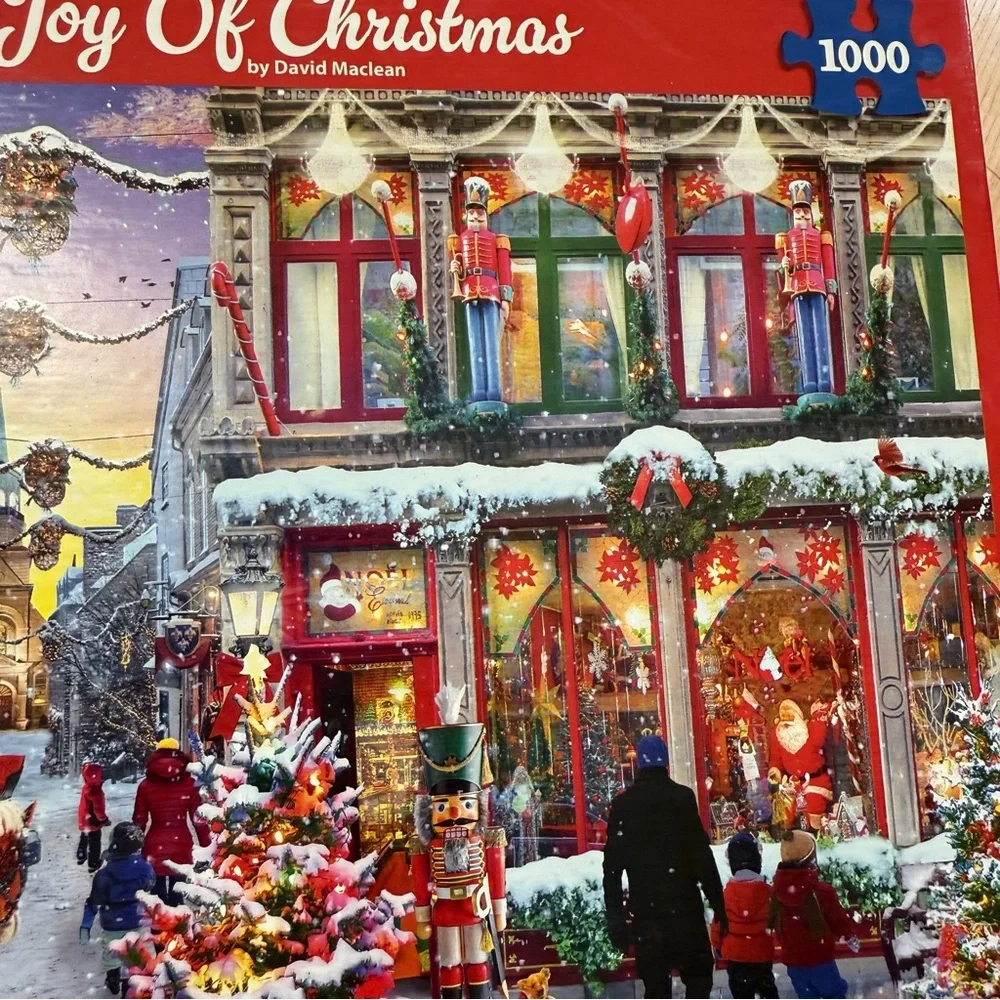 WHITE MOUNTAIN 1000pc Joy of Christmas jigsaw puzzle